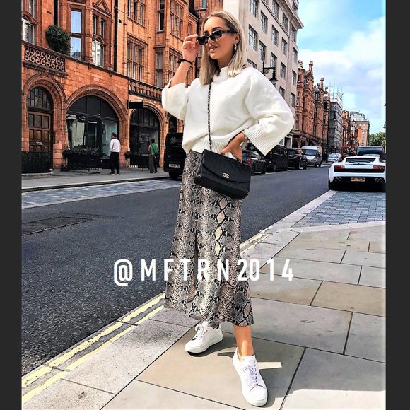 BLOGGER FAVE! ZARA Snakeskin Print Skirt - Picture 8 of 15